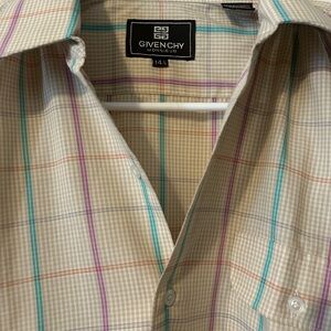 Givenchy Short Sleeve Button Front Men's 14 1/2 Vintage‎